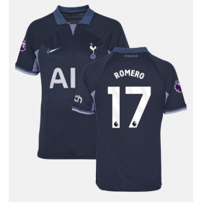 Tottenham Hotspur Cristian Romero #17 Venkovní Dres 2023-24 Krátký Rukáv